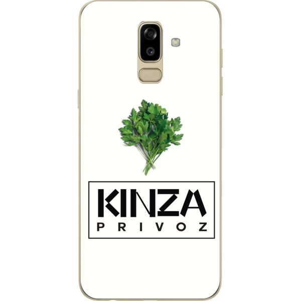 

Антибрендовый силиконовый чехол Amstel для Samsung J810F Galaxy J8 2018 с картинкой Kinza Privoz