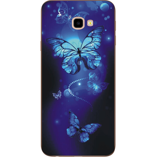 

Оригинальный TPU чехол Amstel с картинкой для Samsung Galaxy J4 Plus 2018 Синие бабочки