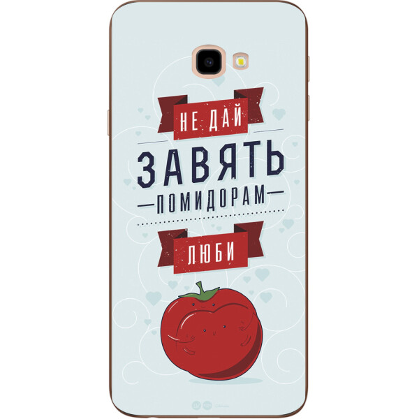 

Силиконовый чехол Amstel с картинкой для Samsung Galaxy J4 Plus 2018 Не дай завять помидорам