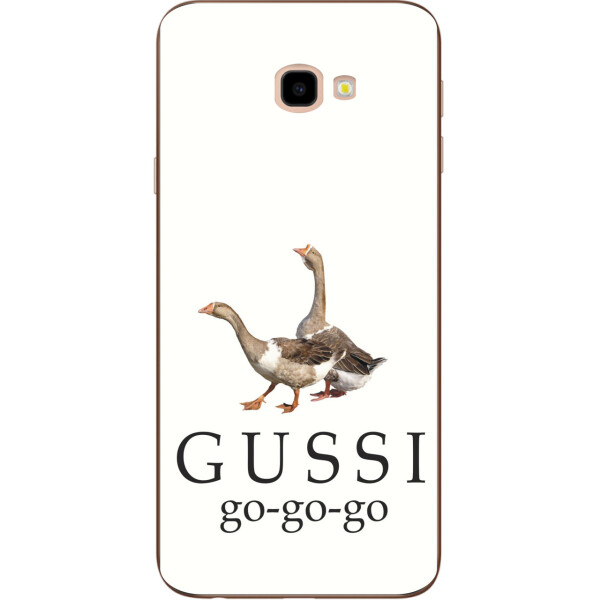

Антибрендовый силиконовый чехол Amstel для Samsung Galaxy J4 Plus 2018 Gussi go go