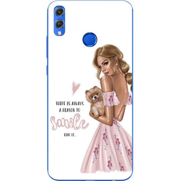 

Силиконовый чехол Amstel с рисунком для Huawei Honor 8x Smile