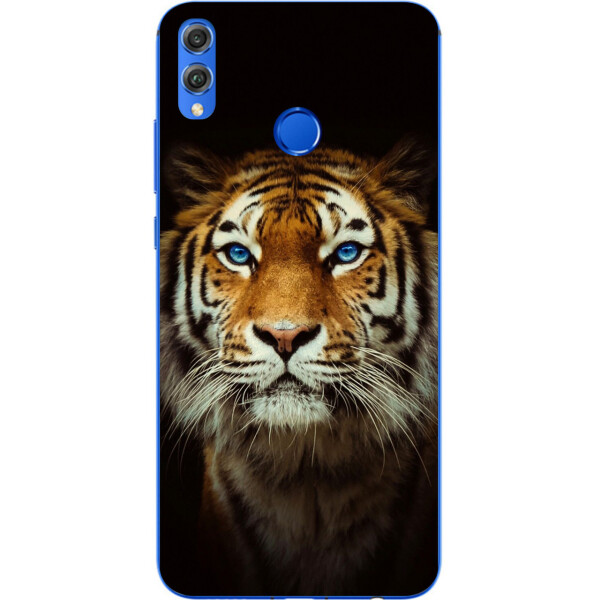 

Чехол силиконовый Amstel для Huawei Honor 8x с картинкой Тигр на черном фоне