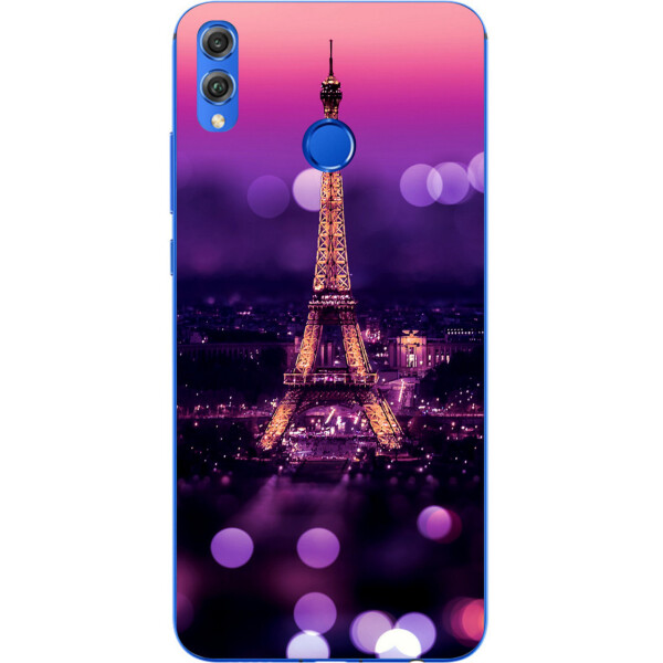 

Бампер силиконовый чехол Amstel для Huawei Honor 8x с картинкой Париж ночью