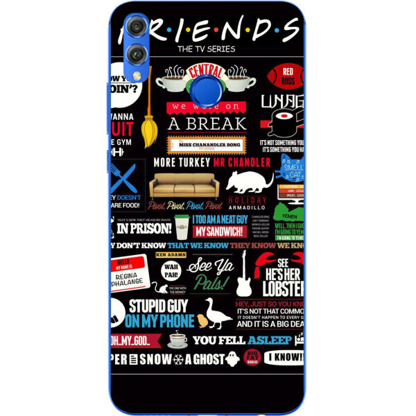 

Оригинальный чехол накладка Amstel для Huawei Honor 8x с картинкой Стикеры Friends