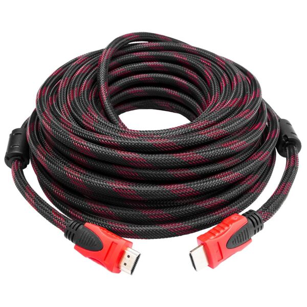 

Кабель HDMI-HDMI v1.4 LogicPower 15m Black/Red (LP2770)