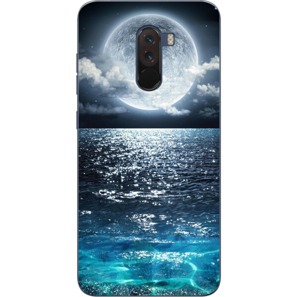 

Силиконовый чехол бампер Amstel для Xiaomi Poco F1 с картинкой Луна