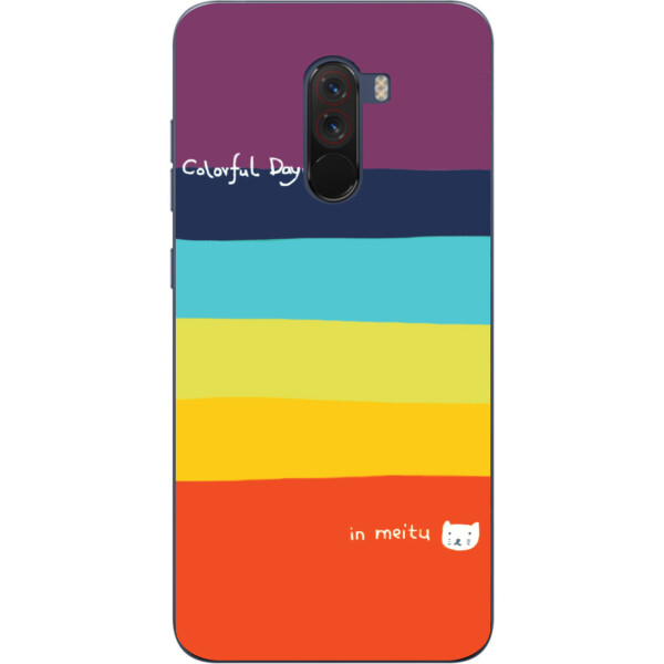 

Бампер силиконовый чехол Amstel для Xiaomi Poco F1 с картинкой Радуга