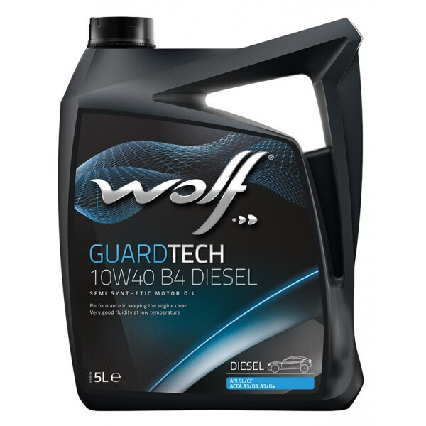 

Моторное масло WOLF GUARDTECH 10W-40 B4 DIESEL, 5л