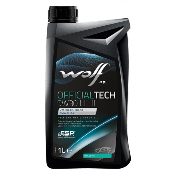 

Моторное масло WOLF OFFICIALTECH 5W-30 LL III, 1л