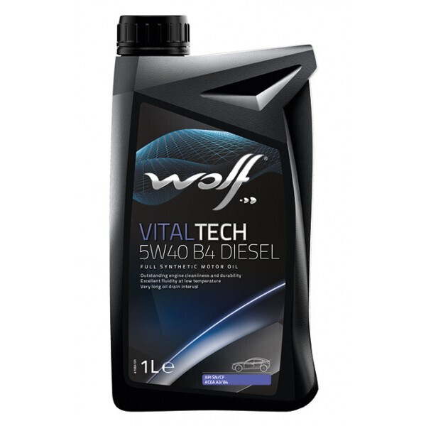 

Моторное масло WOLF VITALTECH 5W-40 B4 DIESEL, 1л
