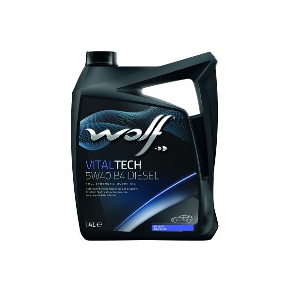 

Моторное масло WOLF VITALTECH 5W-40 B4 DIESEL, 4л