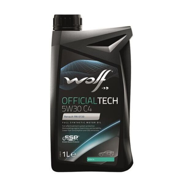 

Моторное масло WOLF OFFICIALTECH 5W-30 C4, 1л
