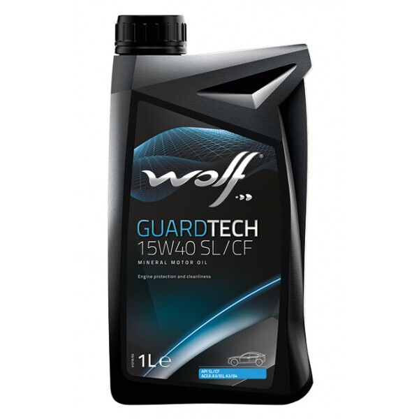 

Моторное масло WOLF GUARDTECH 15W-40 SL/CF, 1л