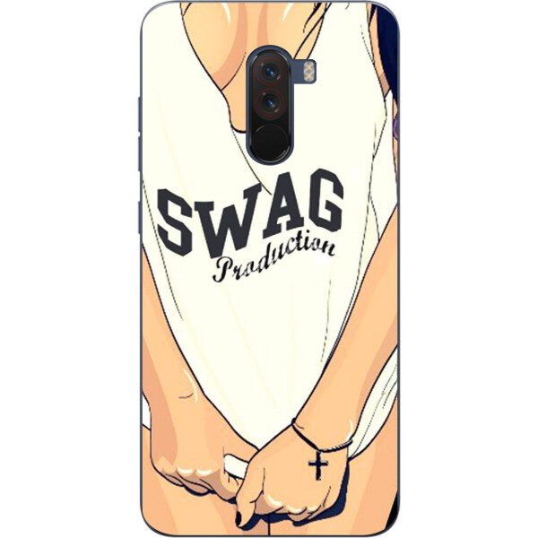 

Оригинальный чехол накладка Amstel для Xiaomi Poco F1 с картинкой SWAG
