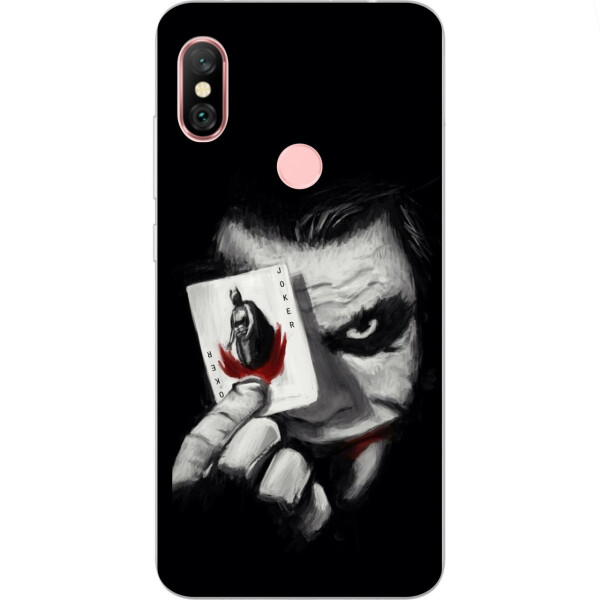 

Силиконовый чехол бампер Amstel для Xiaomi Redmi Note 6 Pro с картинкой Джокер с картой