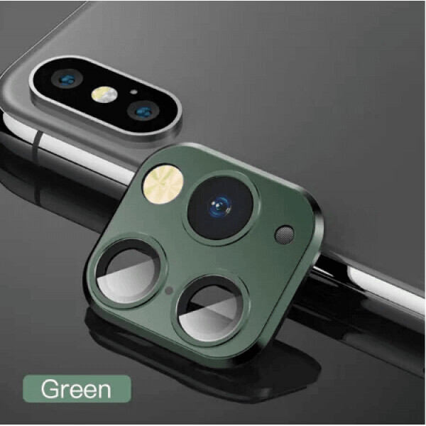 

Накладка на камеру iPhone X, XS max в стиле iPhone 11 pro Green (450132-4)