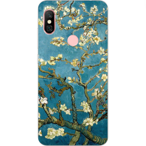 

Бампер силиконовый чехол Amstel с картинкой для Xiaomi Redmi Note 6 Pro Цвет миндаля