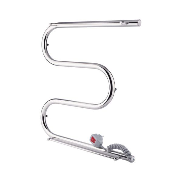 

Полотенцесушитель электрический Q-tap Snake shelf (CRM) 50х50см RE с полотенцедержателем QTSNAKE500500SHRE хром (70418)