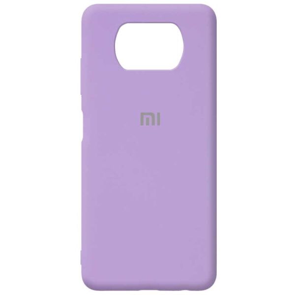 

Чехол Silicone Cover FULL for Xiaomi Poco X3 (Original Soft Case Lilac)