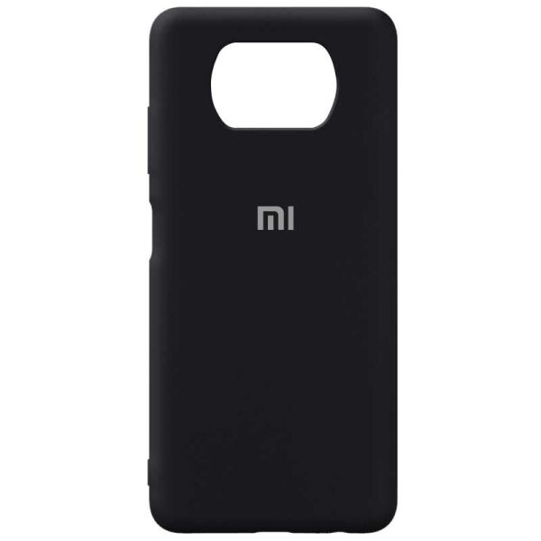 

Чехол Silicone Cover FULL for Xiaomi Poco X3 (Original Soft Case Black)
