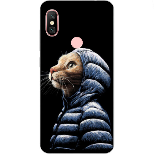 

Оригинальный TPU чехол Amstel с картинкой для Xiaomi Redmi Note 6 Pro Кот в куртке