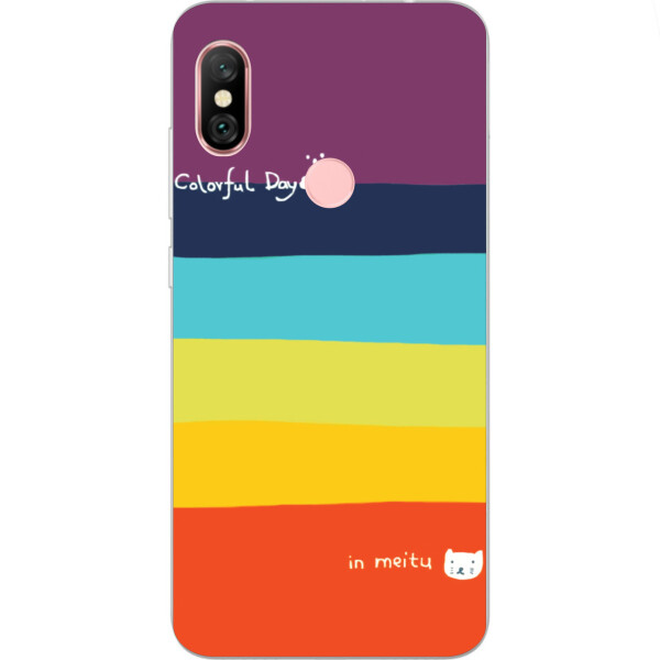 

Силиконовый чехол Amstel для Xiaomi Redmi Note 6 Pro с картинкой Радуга