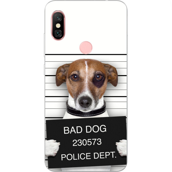 

Чехол бампер Amstel для Xiaomi Redmi Note 6 Pro с принтом Bad Dog