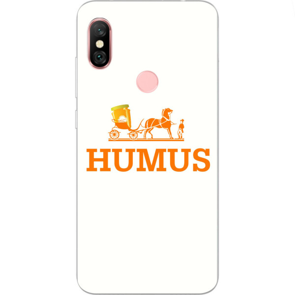 

Антибрендовый силиконовый чехол Amstel для Xiaomi Redmi Note 6 Pro с картинкой Humus
