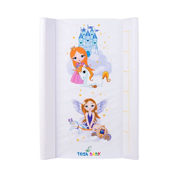 

Пеленальный матрасик Tega Baby Princess Принцесса 70x49 см белый