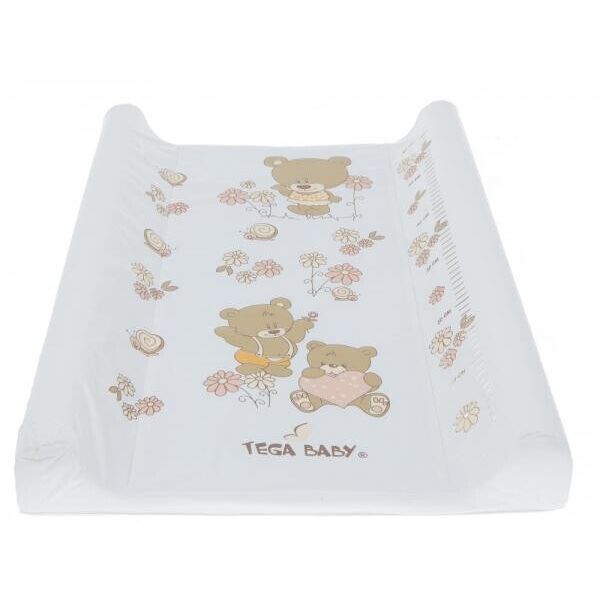 

Пеленальный матрасик Tega Baby Teddy Bear Мишки 70x49 см белый