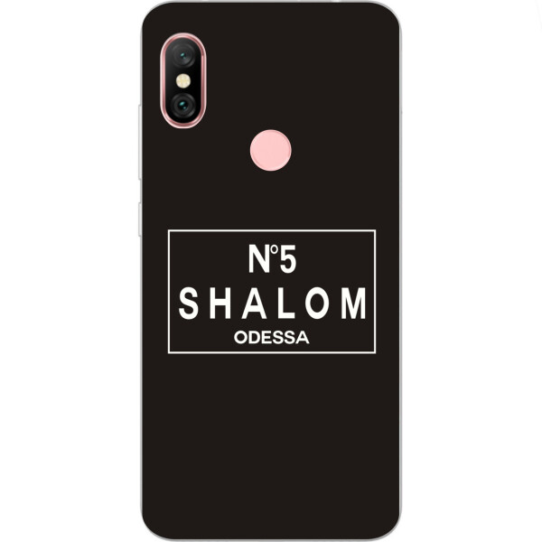

Антибрендовый силиконовый чехол Amstel для Xiaomi Redmi Note 6 Pro с картинкой Shalom