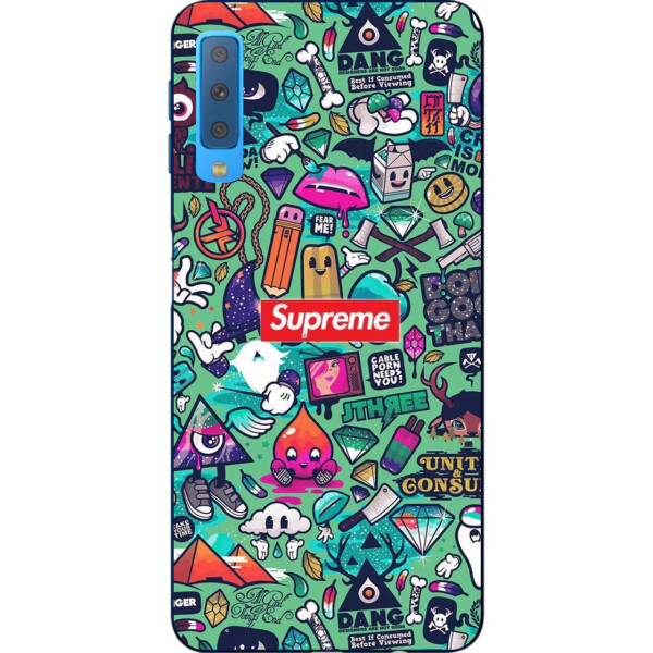 

Силиконовый чехол Amstel с рисунком для Samsung A750F Galaxy A7 2018 Креатив Supreme