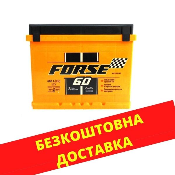 

Аккумулятор автомобильный FORSE 60-0 (R +) (600А)