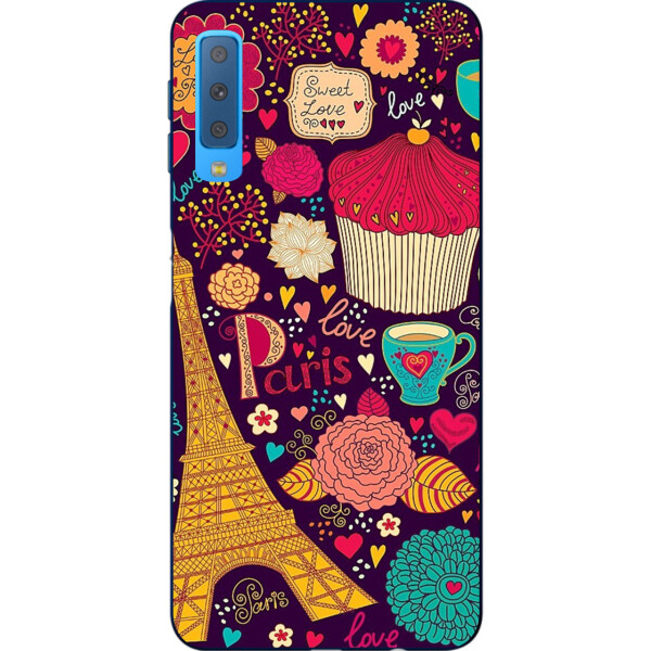 

Силиконовый чехол Amstel для Samsung A750F Galaxy A7 2018 с картинкой Париж sweet love