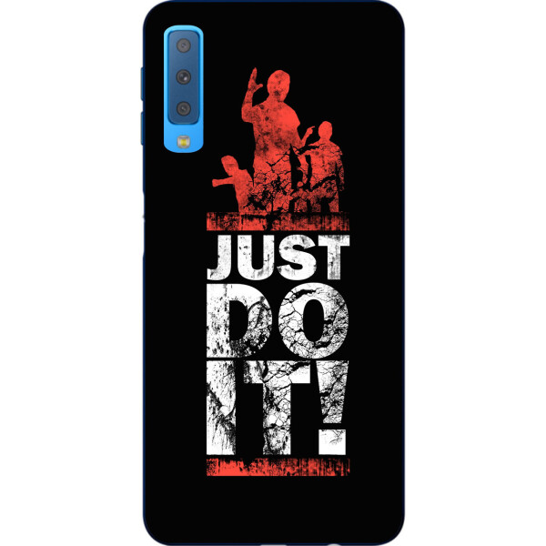 

Силиконовый чехол бампер Amstel для Samsung A750F Galaxy A7 2018 с картинкой Just Do it