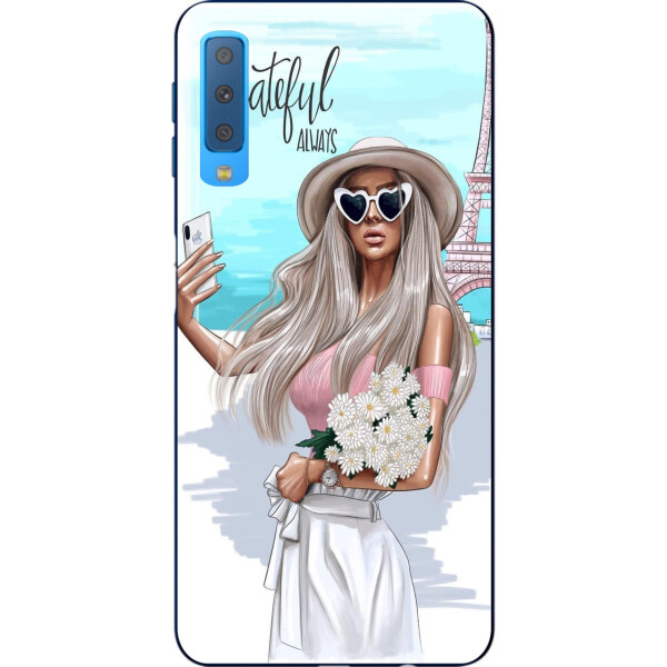 

Силиконовый чехол бампер Amstel для Samsung A750F Galaxy A7 2018 с картинкой Селфи