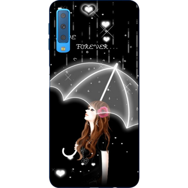 

Чехол силиконовый Amstel для Samsung A750F Galaxy A7 2018 с картинкой Девушка под зонтом