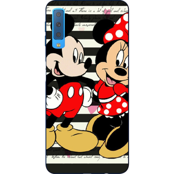 

Чехол силиконовый Amstel для Samsung A750F Galaxy A7 2018 с картинкой Микки и минни маус