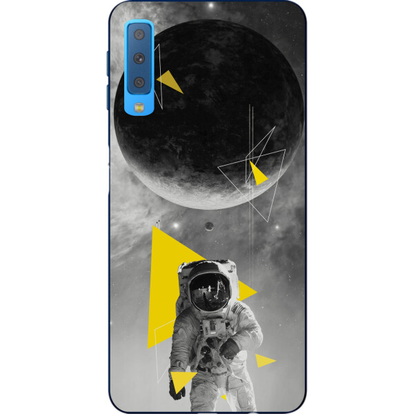 

Чехол силиконовый Amstel для Samsung A750F Galaxy A7 2018 с картинкой Космонавт