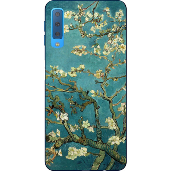 

Бампер силиконовый чехол Amstel для Samsung A750F Galaxy A7 2018 с картинкой Сакура