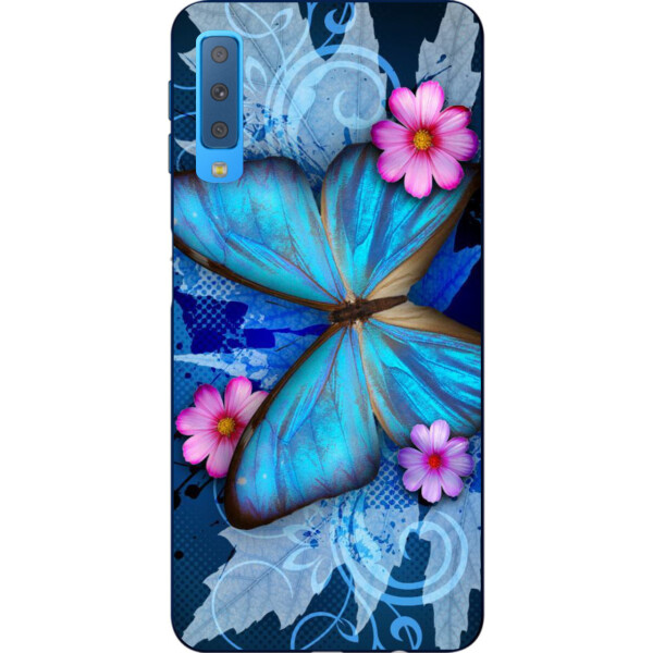 

Оригинальный чехол накладка Amstel для Samsung A750F Galaxy A7 2018 с картинкой Бабочка на цветах
