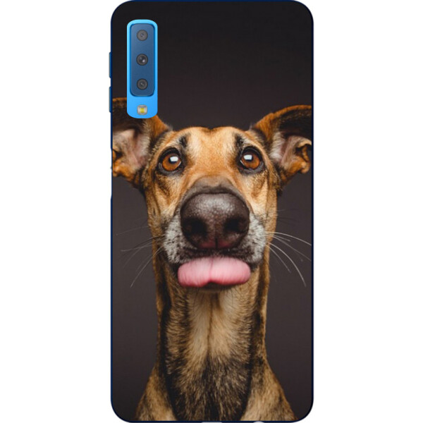 

Оригинальный чехол накладка Amstel для Samsung A750F Galaxy A7 2018 с картинкой Игривый пес