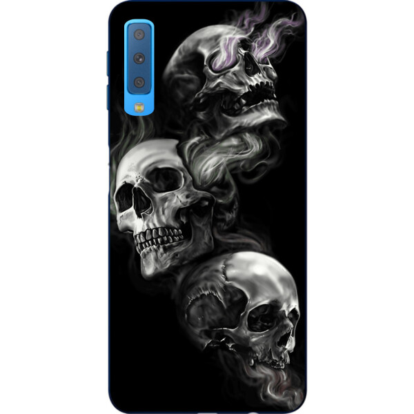 

Оригинальный чехол накладка Amstel для Samsung A750F Galaxy A7 2018 с картинкой Три черепа