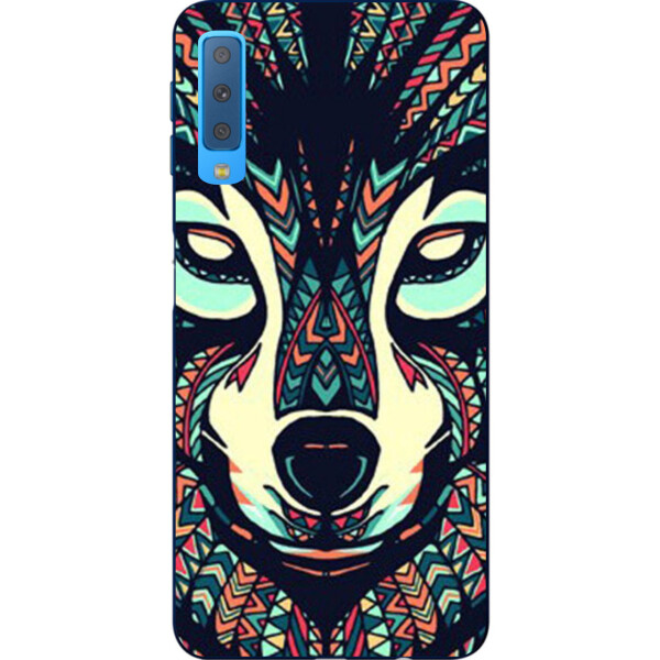 

Оригинальный чехол накладка Amstel для Samsung A750F Galaxy A7 2018 с картинкой Морда волка зентангл