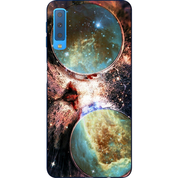 

Оригинальный чехол накладка Amstel для Samsung A750F Galaxy A7 2018 с картинкой Космический кот