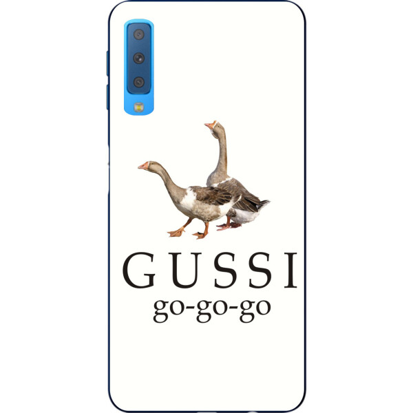 

Антибрендовый силиконовый чехол Amstel для Samsung A750F Galaxy A7 2018 с картинкой Gussi go go