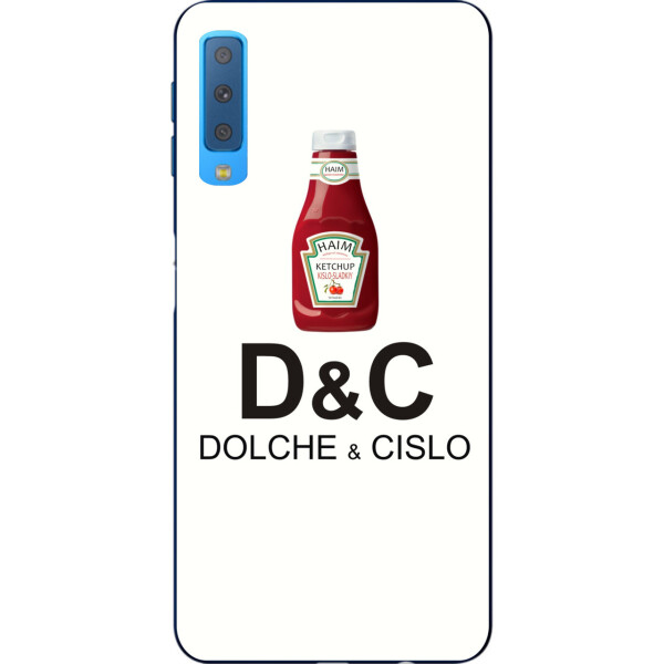 

Антибрендовый силиконовый чехол Amstel для Samsung A750F Galaxy A7 2018 с картинкой Dolche и Cislo