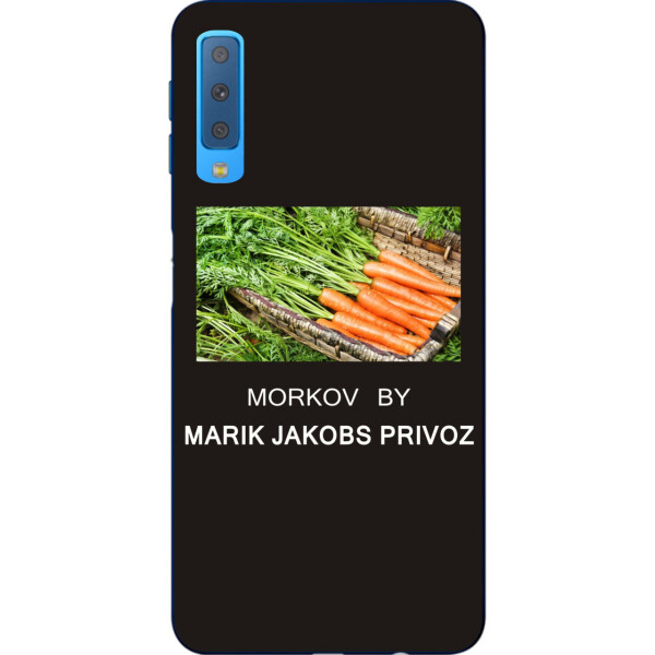 

Антибрендовый силиконовый чехол Amstel для Samsung A750F Galaxy A7 2018 с картинкой Morkov Privoz