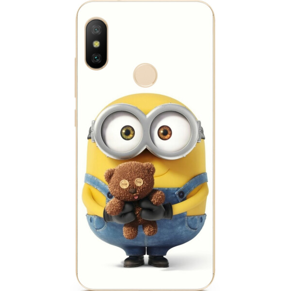 

Силиконовый чехол бампер Amstel для Xiaomi Mi A2 Lite с картинкой Миньон с мишкой