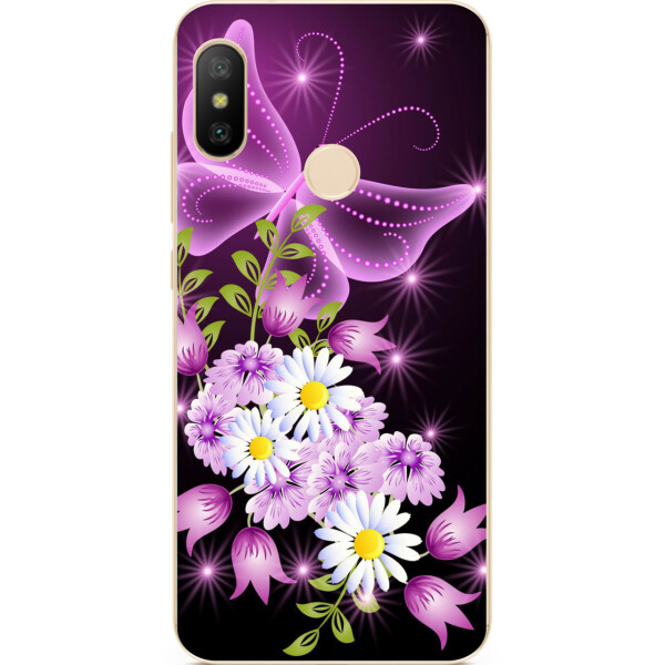 

Чехол силиконовый Amstel для Xiaomi Mi A2 Lite с картинкой Бабочка сиреневая